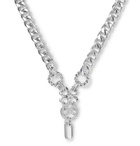 Martine Ali - Damon Sterling Silver-Plated Chain Pendant Necklace - Silver