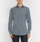 Incotex - Ween Slim-Fit Cutaway-Collar Checked Cotton Shirt - Men - Blue