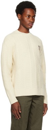 Golden Goose Off-White Embroidered Sweater
