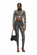 Diesel Bouclé skirt with leggings - Pants Womens in Black