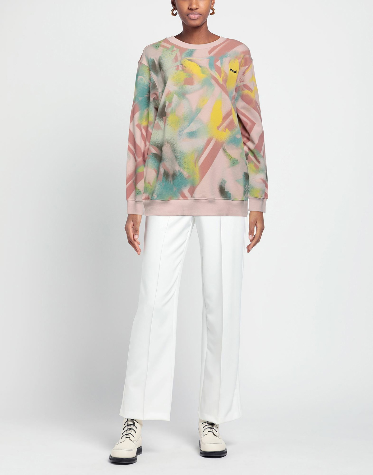 Koché Womens Sweatshirt in Blush
