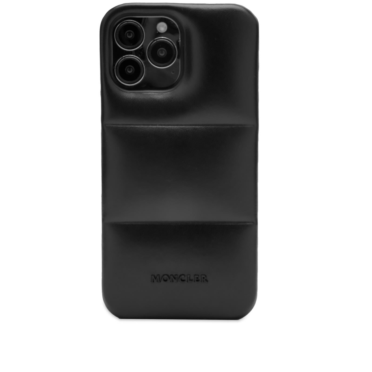 商品整理中！【新品】MONCLER ブラック iPhone 13pro ケース Moncler Men's iPhone 13 Pro Max Padded Cover in Black Moncler