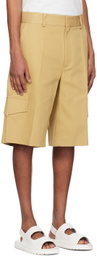 Recto Beige Boat Cargo Shorts