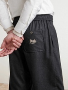 CELINE - Cashmere-Flannel Trousers - Gray