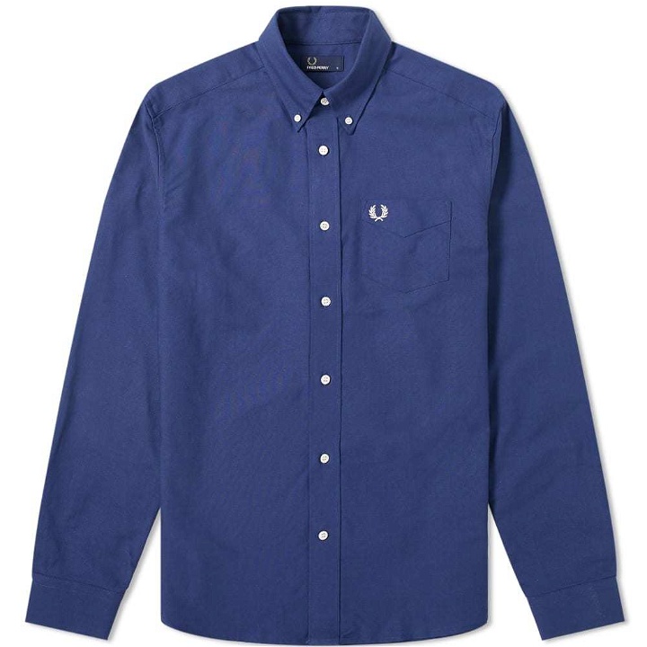 Photo: Fred Perry Authentic Button Down Oxford Shirt French Navy