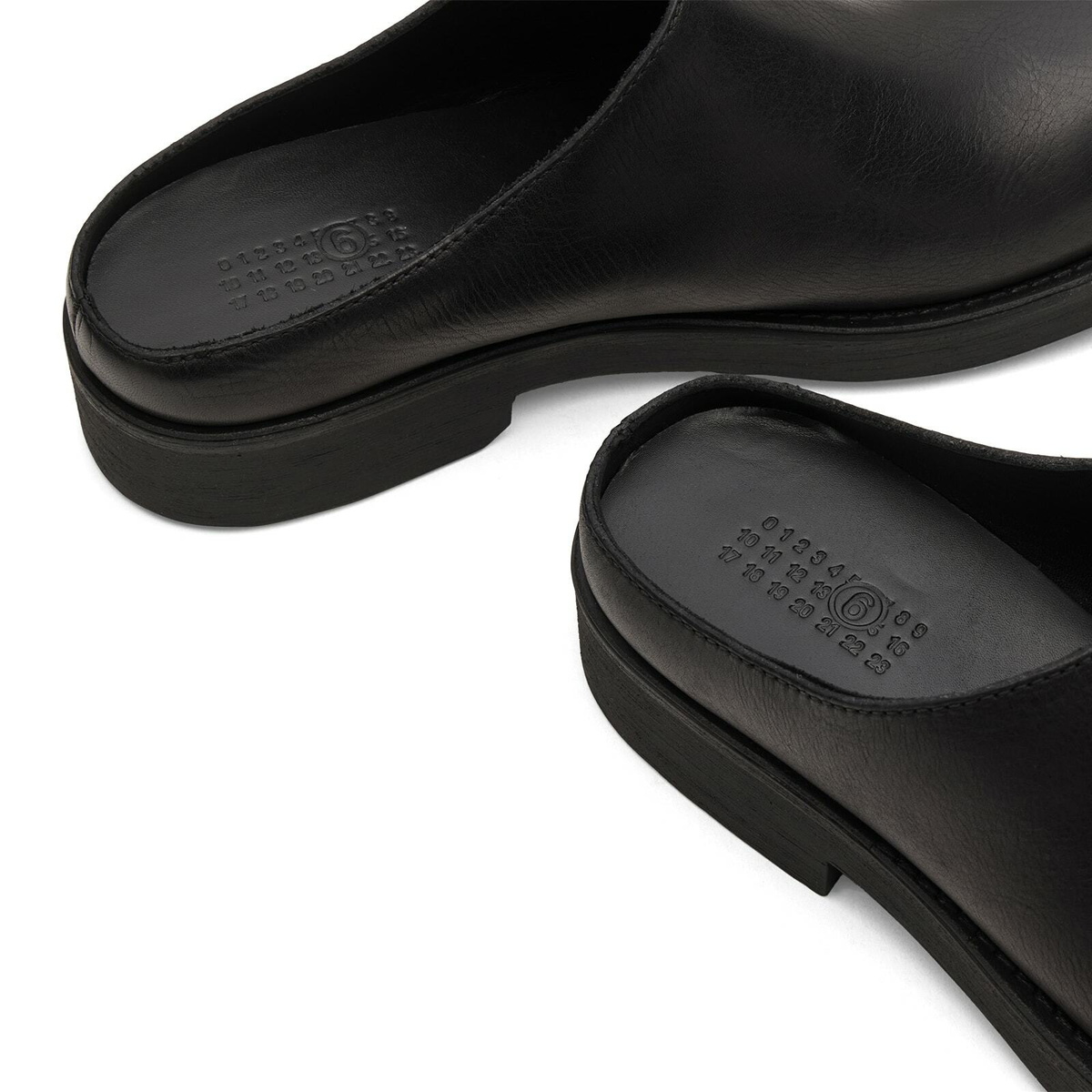 MM6 Maison Margiela Men's Leather Slip On in Black