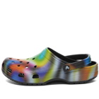 Crocs Classic Solarized Clog in Black/Multi