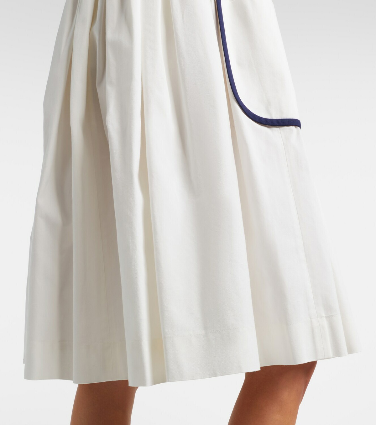 Prada Cotton and linen midi dress