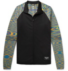 adidas Consortium - Missoni Tech-Jersey and Space-Dyed Stretch-Knit Track Jacket - Black