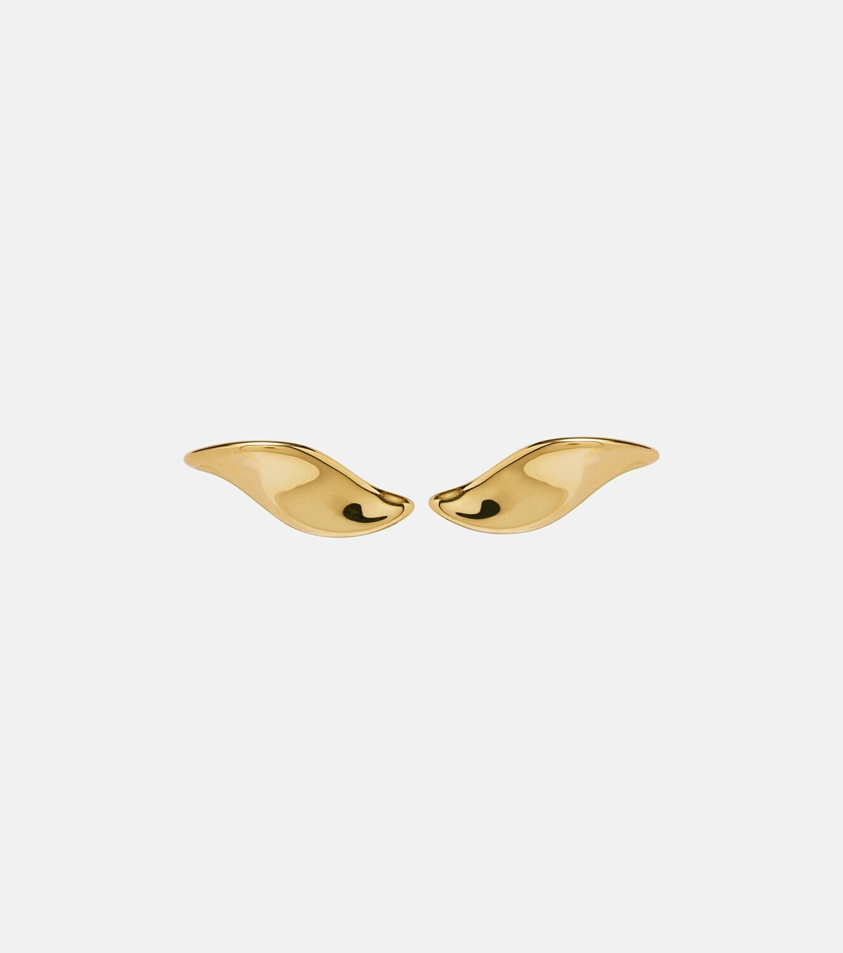 Khaite Leaf clip-on earrings