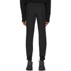 Wooyoungmi Black Wool Cuff Trousers