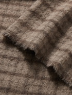 mfpen - Checked Brushed Wool-Blend Scarf