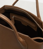 The Row Terrasse leather top-handle bag