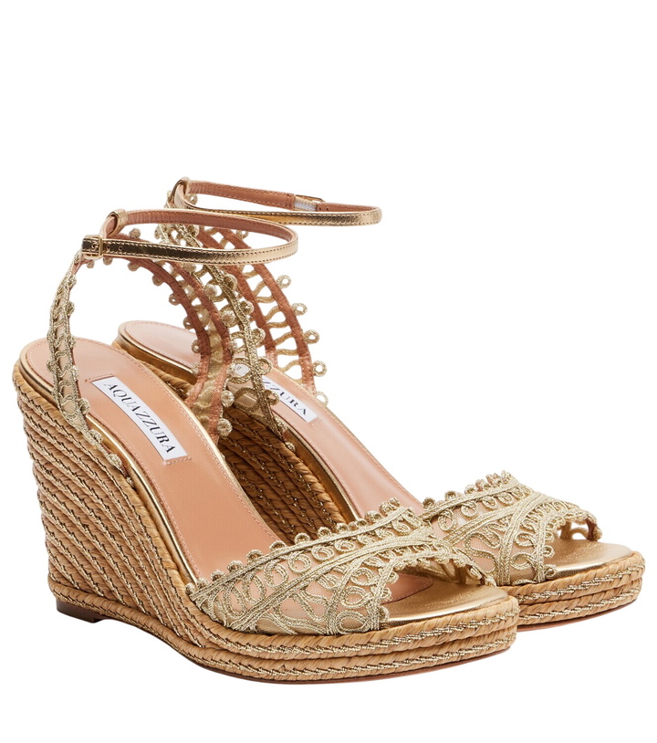 Photo: Aquazzura Kahlo espadrille wedges