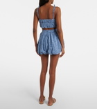 Faithfull Mira checked cotton shorts