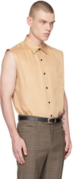 Ernest W. Baker Beige Sleeveless Shirt