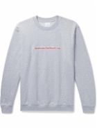 Stockholm Surfboard Club - Mer Logo-Appliquéd Cotton-Jersey Sweatshirt - Gray