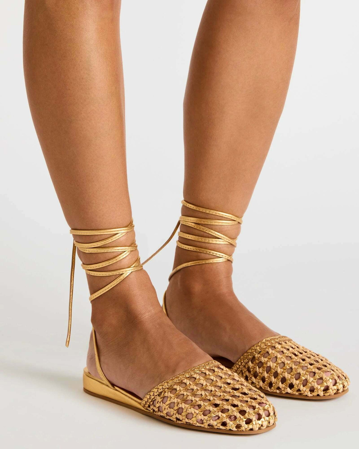 Steve Madden Flutterrr Sandals in Gold