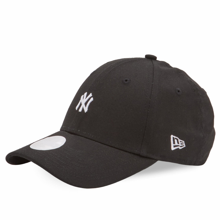 Photo: New Era Women's New York Yankees Mini Logo 9Forty Adjustable Cap in Black 