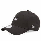 New Era Women's New York Yankees Mini Logo 9Forty Adjustable Cap in Black 