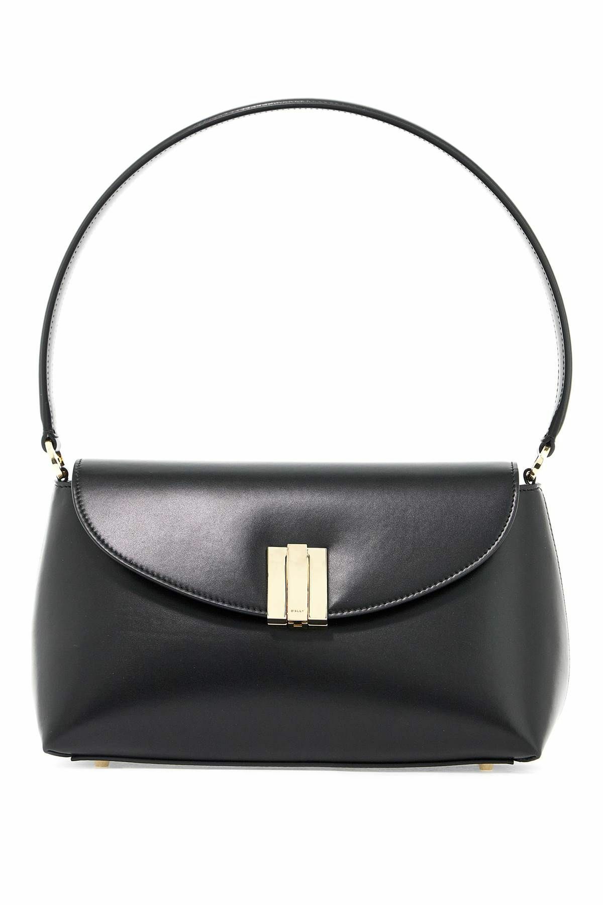 BALLY ollam leather shoulder bag in Black