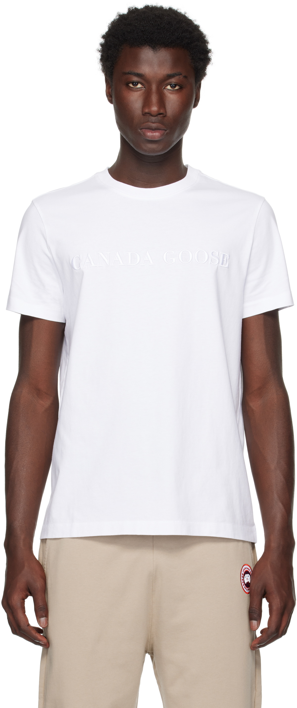 Canada Goose White Emerson Crewneck T-shirt