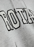 Rotate Sunday Logo Hooded Cotton Sweatshirt Light Grey