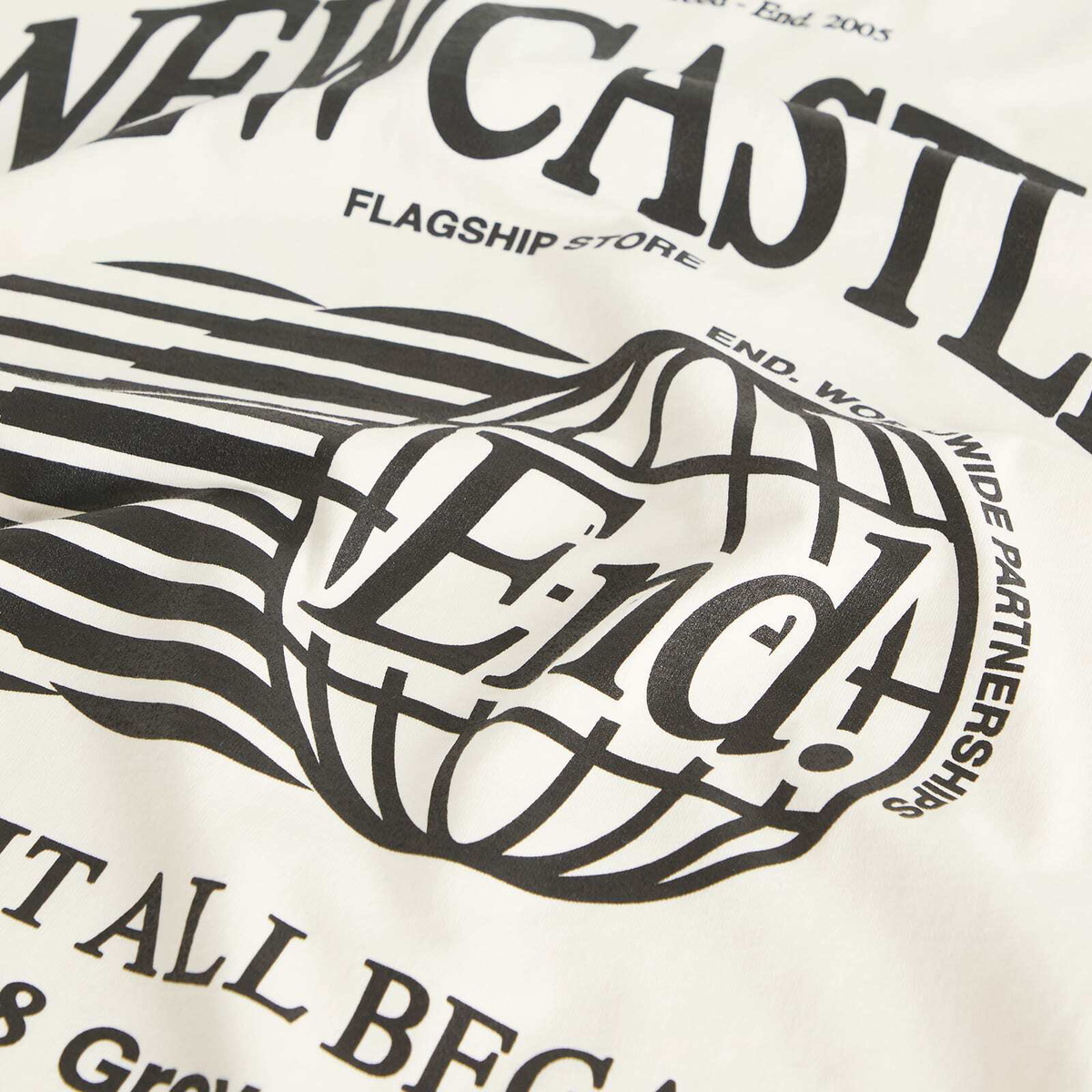 END. City Series 2.0 Newcastle T-Shirt in Ecru