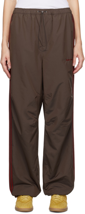 Photo: Wales Bonner Brown adidas Originals Edition Taffeta Track Pants