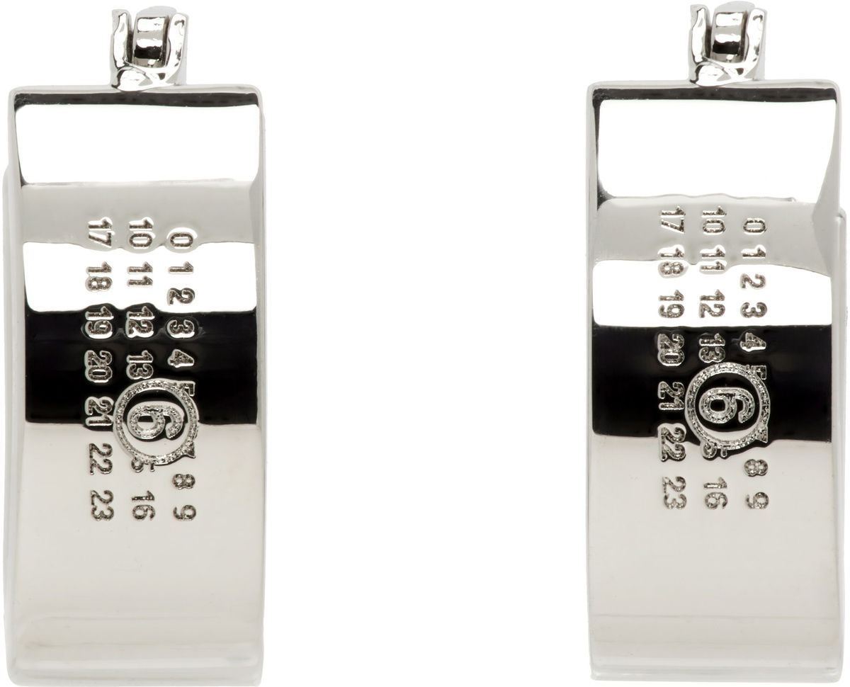 MM6 Maison Margiela Numeric Hoop Earrings
