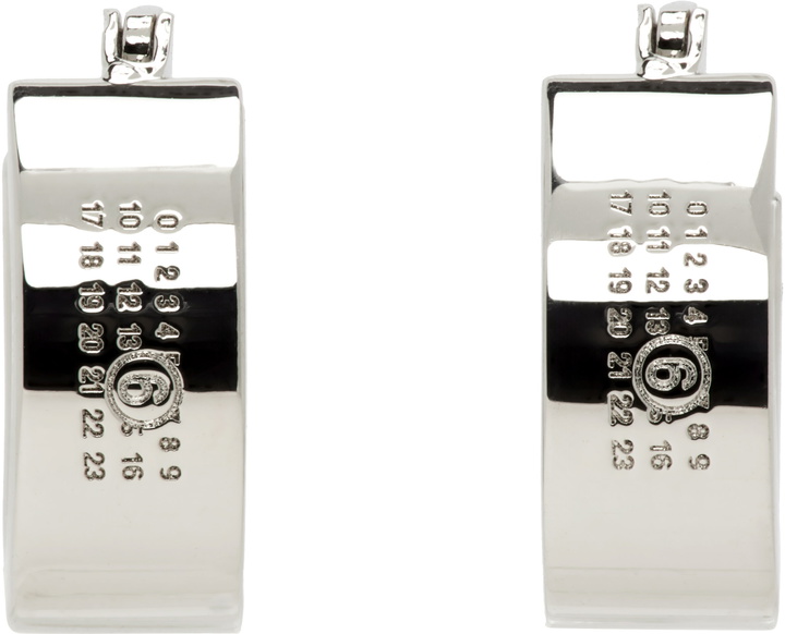Photo: MM6 Maison Margiela Numeric Hoop Earrings