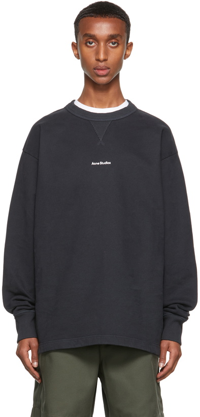 Photo: Acne Studios Black Logo Sweatshirt