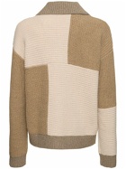 AXEL ARIGATO Franco Patchwork Wool Blend Sweater