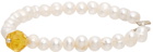 Camiel Fortgens White Pearl Bracelet