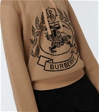 Burberry - Equestrian Knight jacquard wool hoodie