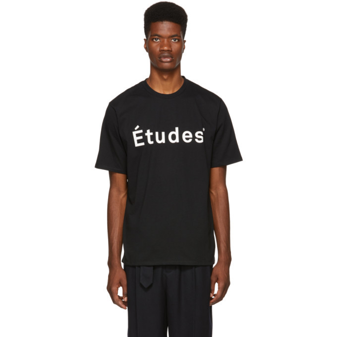 Photo: Etudes Black Wonder Logo T-Shirt