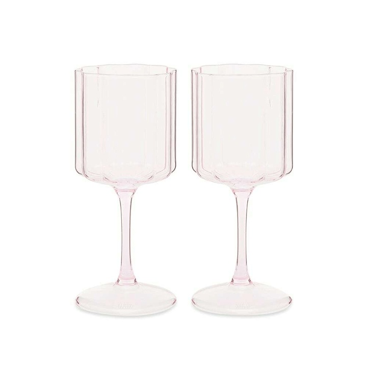 Photo: Fazeek Wave Wine Glass - Set of 2 in Pink