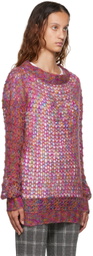 Anna Sui Multicolor Boatneck Sweater
