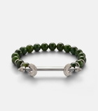 Ananya Chakra Giada 18kt white gold bracelet with diamonds and quartz