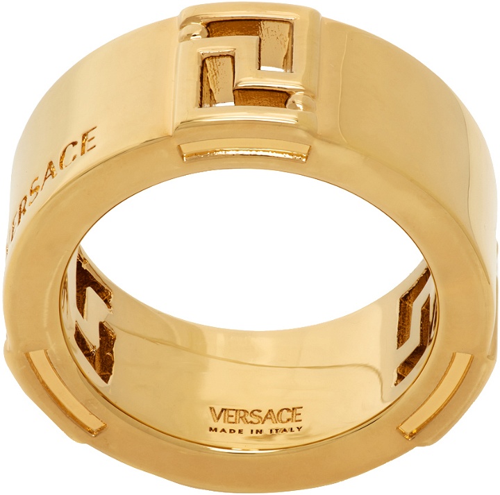Photo: Versace Gold Band Ring