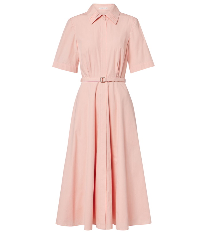 Photo: Emilia Wickstead Rubie belted cotton midi dress