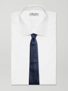 Paul Smith - 8cm Embroidered Silk and Linen-Blend Grenadine Tie