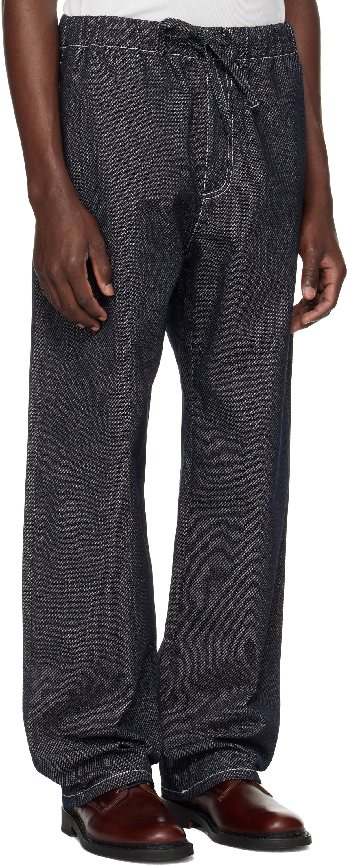 COMMAS Black Twill Denim Trousers