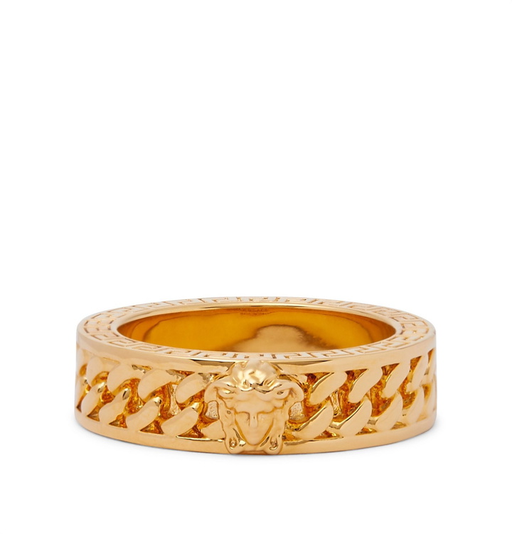 Photo: Versace - Gold-Tone Ring - Gold
