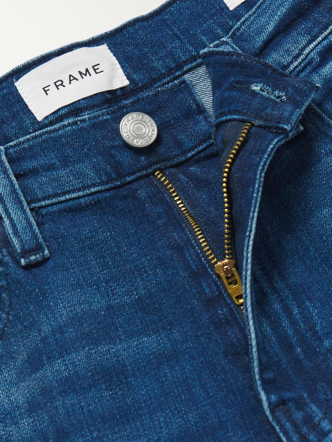 FRAME - Straight-Leg Jeans - Blue Frame Denim