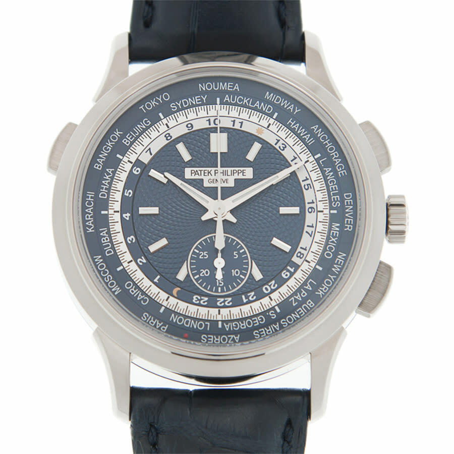 Patek Philippe Complications Automatic Blue Dial Mens Watch 5930G-010