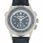 Patek Philippe Complications Automatic Blue Dial Mens Watch 5930G-010