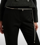 McQueen Skull embellished chain belt