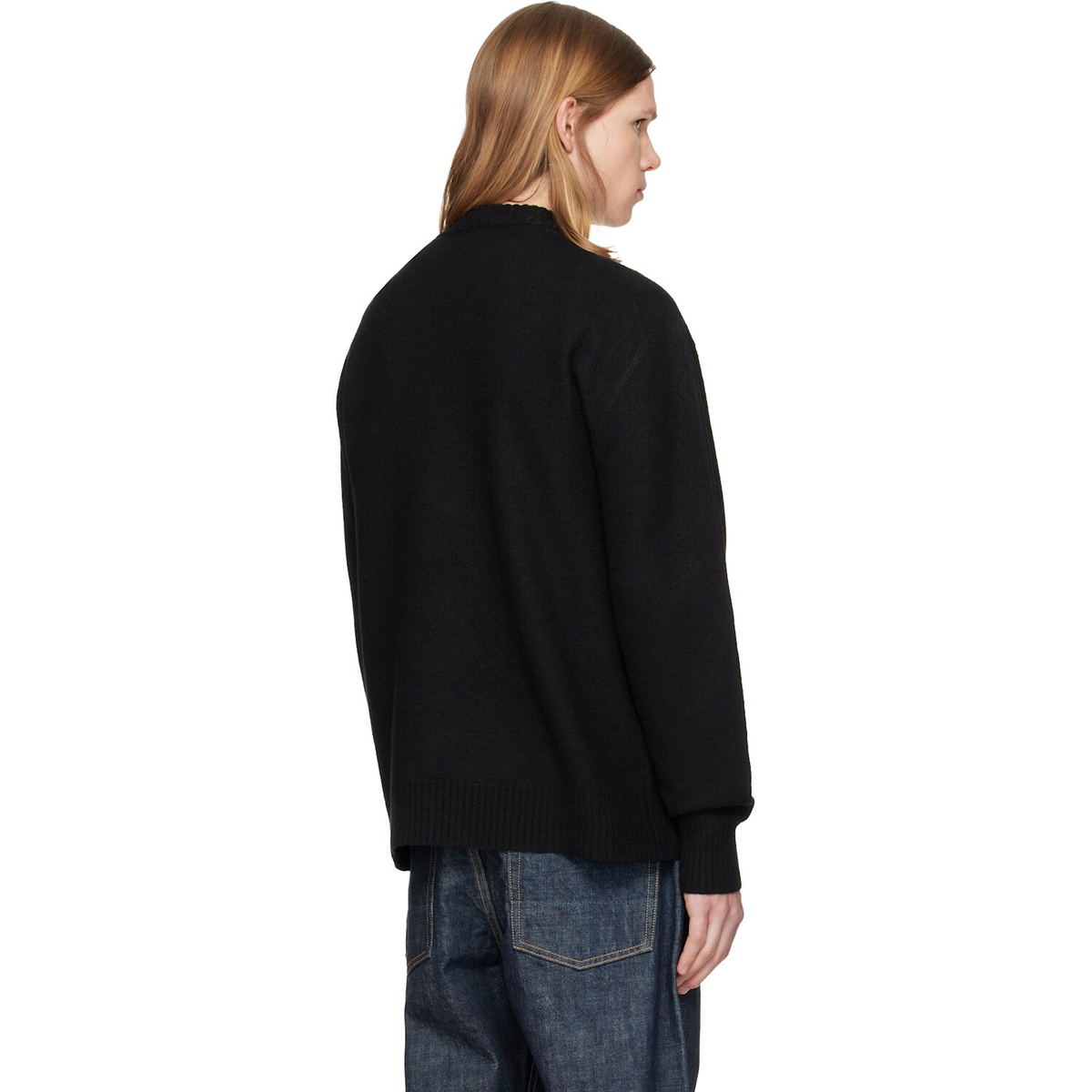 Jil Sander Black Wool Sweater