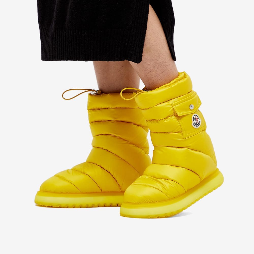 Moncler Women's Gaia Pocket Mid Padded Boot in Yellow Moncler